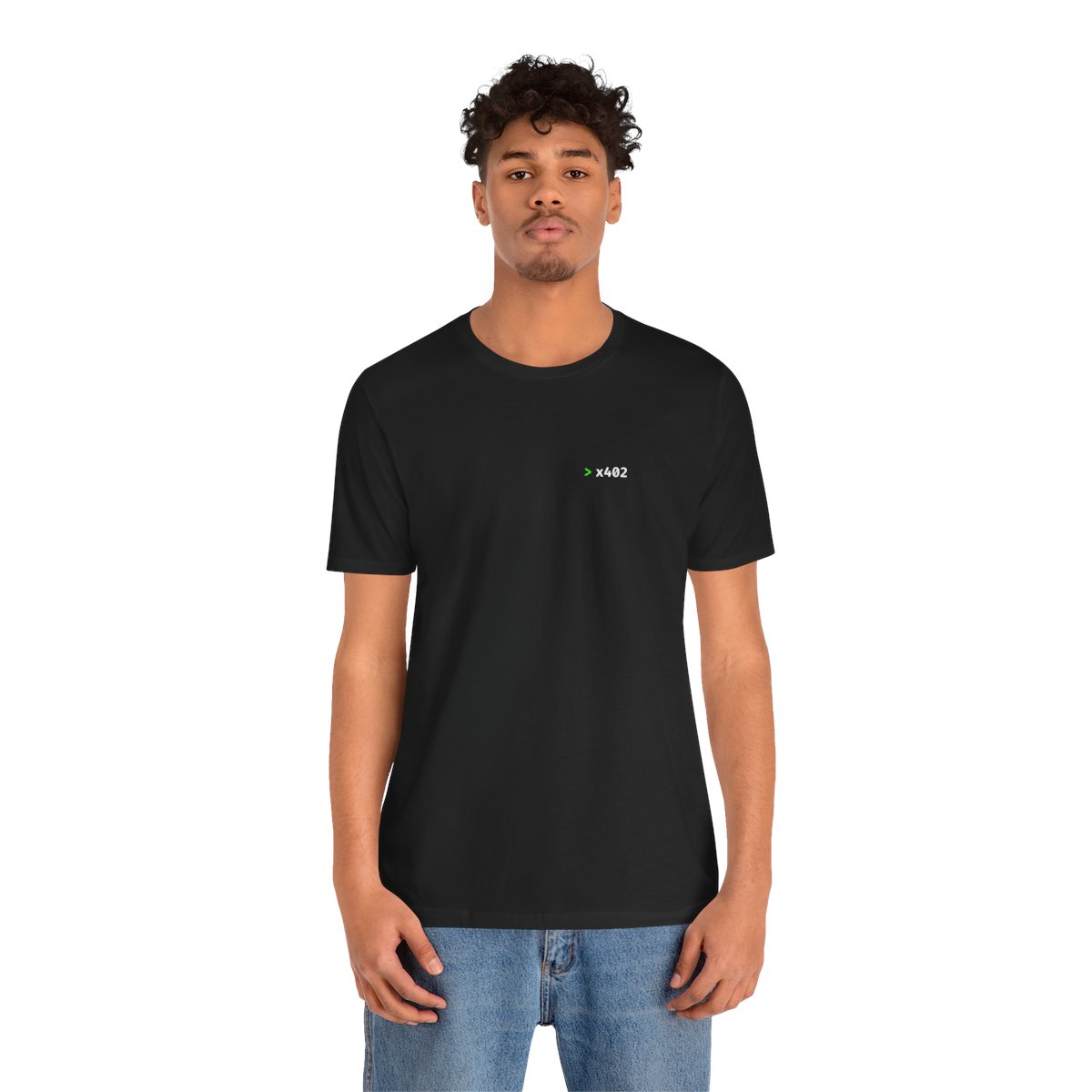 I Got 402'd T-Shirt - Funny HTTP Status Code Tee, x402 Developer Humor Shirt, Programmer Gift — on model, front
